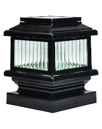 Polaris White LED Solar Post light